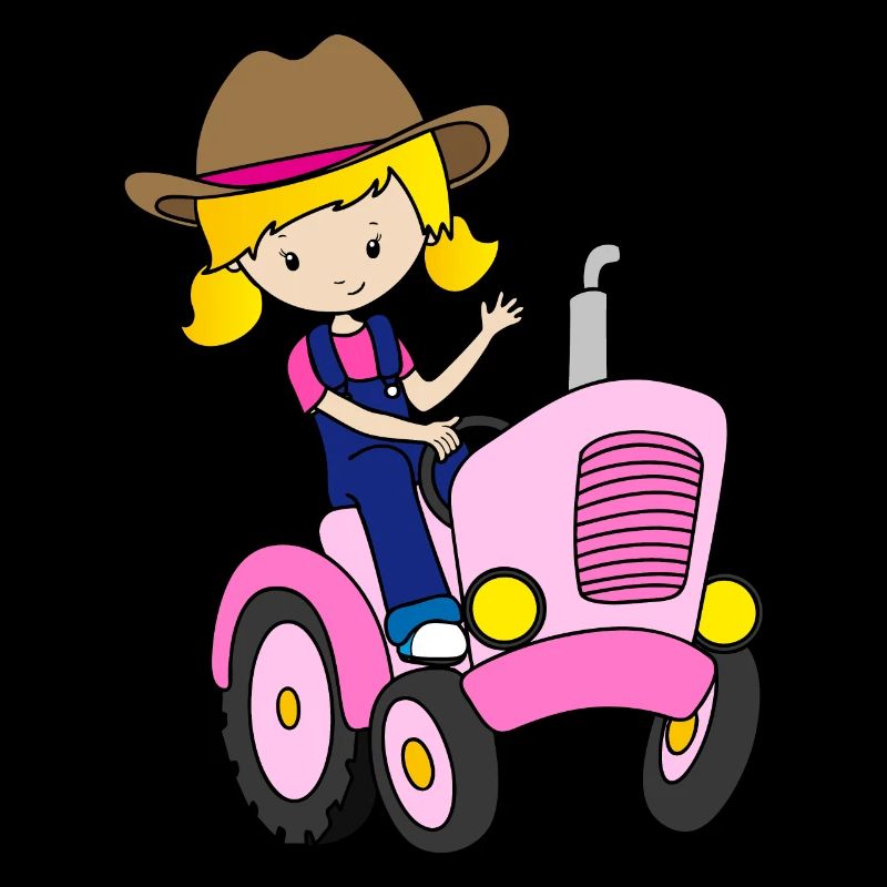 Traktorfahrer Mädchen Damen Bauer Kinder Geschenk