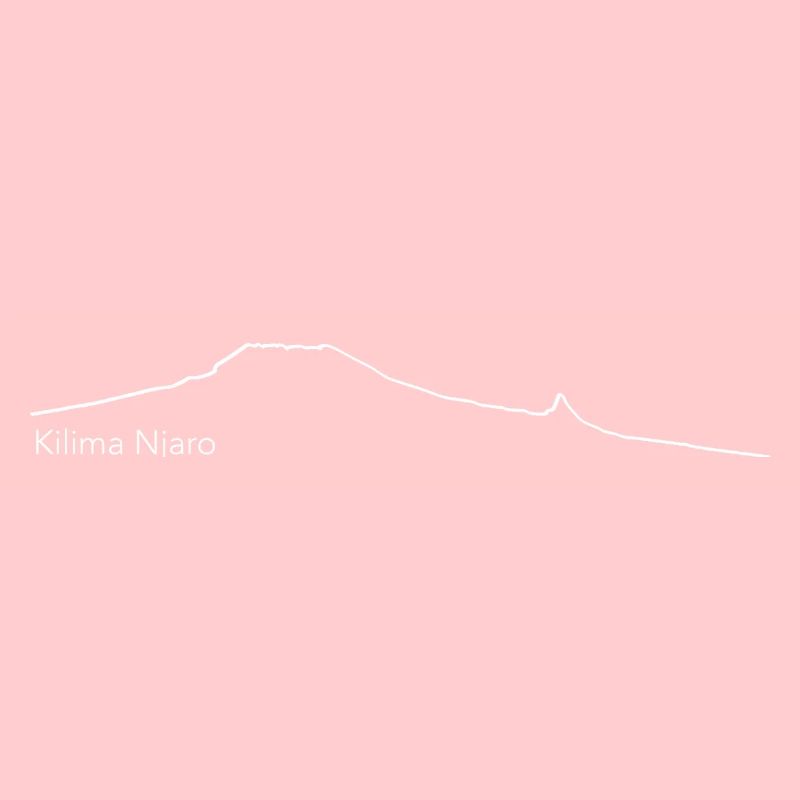 Mount Kilimanjaro outline
