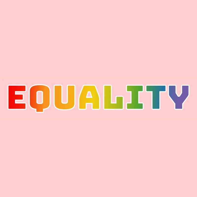 Regenbogen CSD Shirt equality 1 weiss