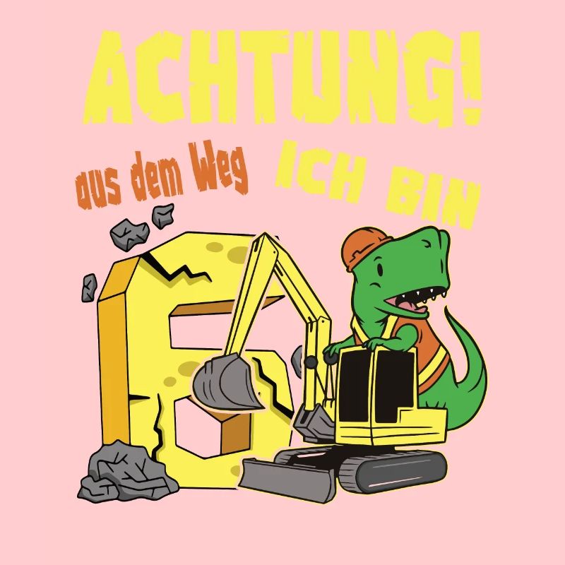 Geburtstagsshirt 6 Jahre Dino Ich Bin 6 Junge