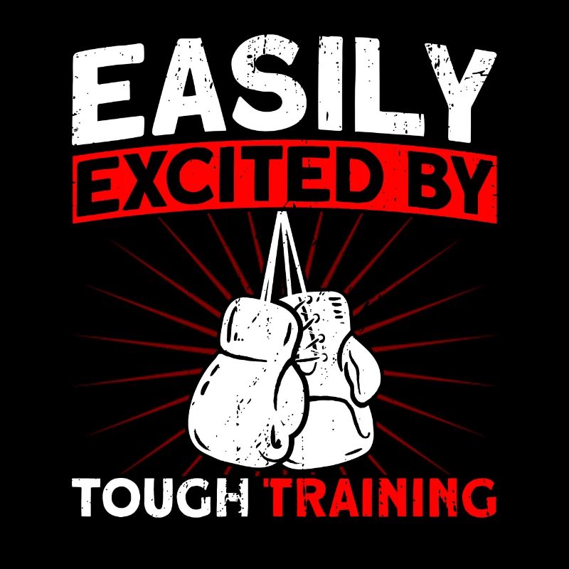 Leicht erregt durch hartes Training Boxen Geschenk
