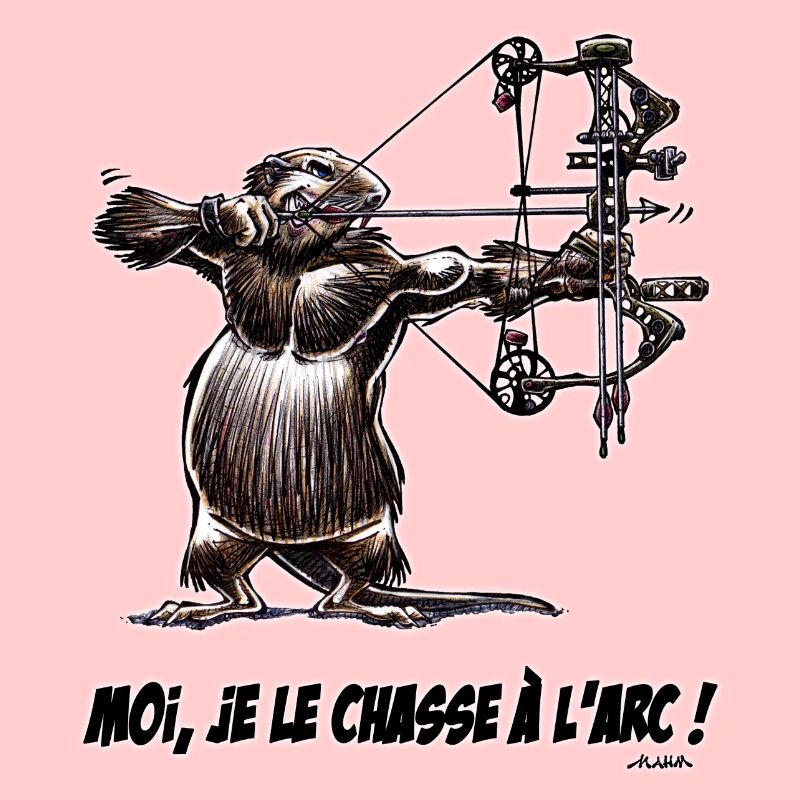 Le Ragondin, Moi Je Le Chasse A l'arc ! Black