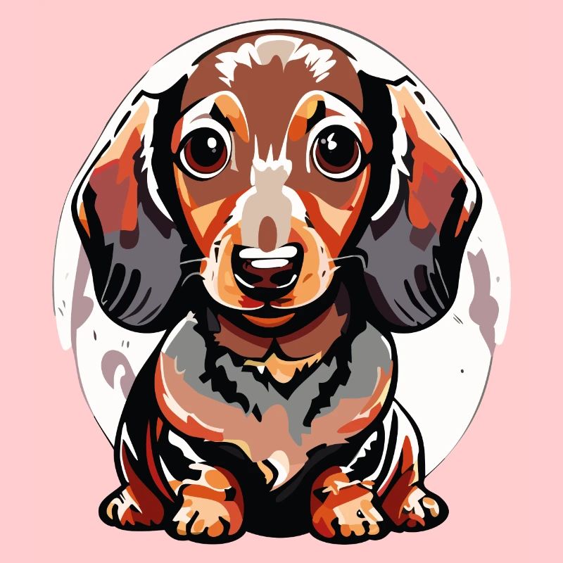 Süßer Dackel Welpe Hund