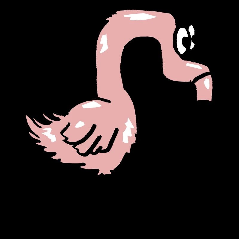 Drôle de flamant rose