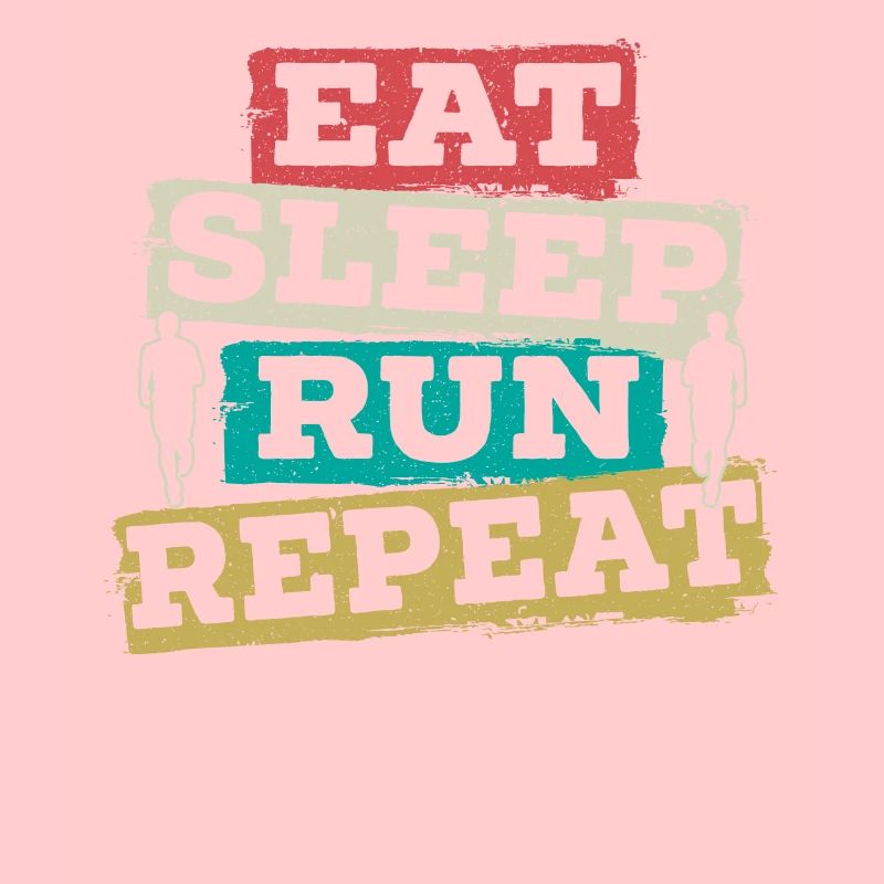 Manger Sleep Run Répéter Marathon Runner Running