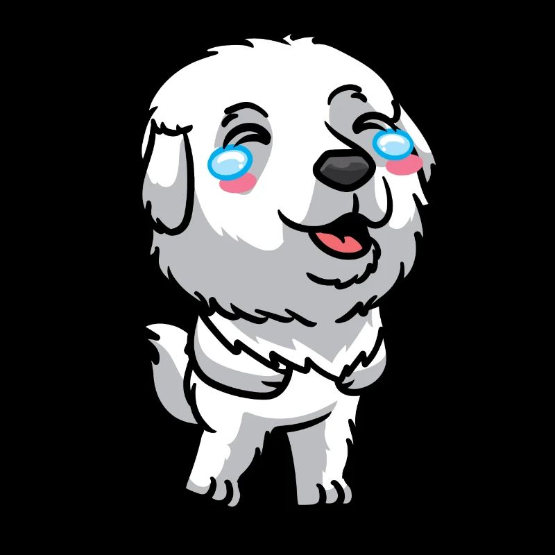Pyrenean Mountain Dog Laughing