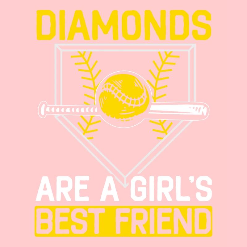 Diamonds sind der beste Freund eines Mädchens Softballspieler