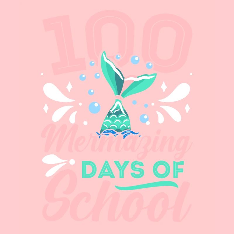 100 jours de merveille de l’école Mermaid Lover Student