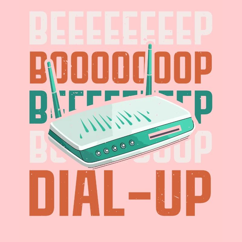 DFÜ-Internetverbindung 90er Computerwitze