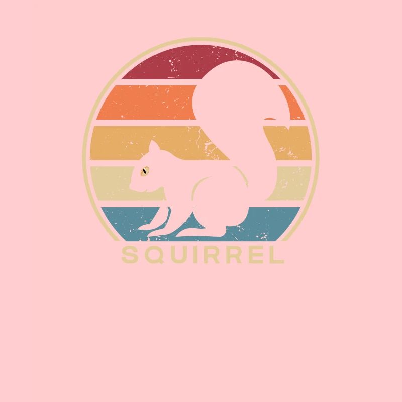 Retro Squirrel Fox Squirrel Grey Squirrel
