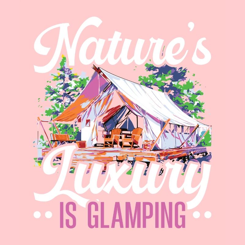 Glamping Camper Nature Camp Tent Happy Glamper