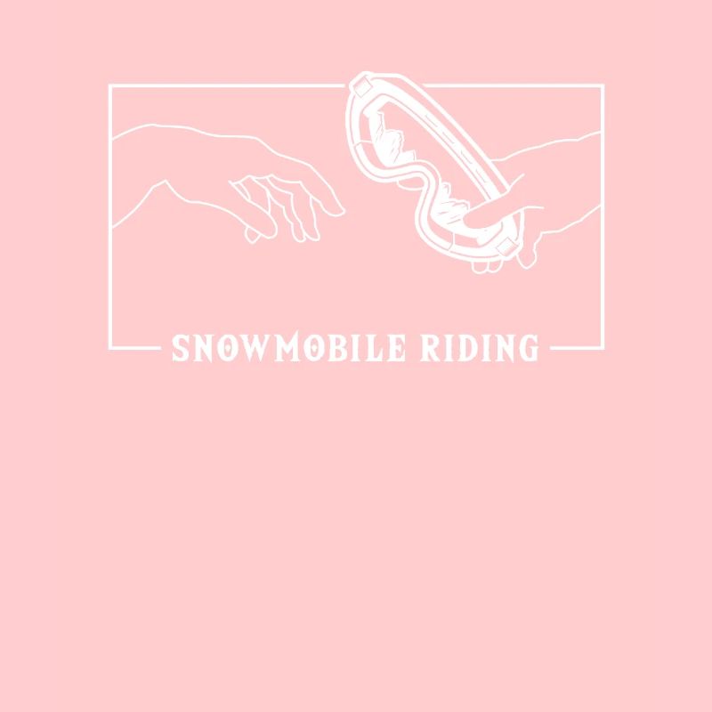 Michelangelo Creation of Adam Snowmobile Driver