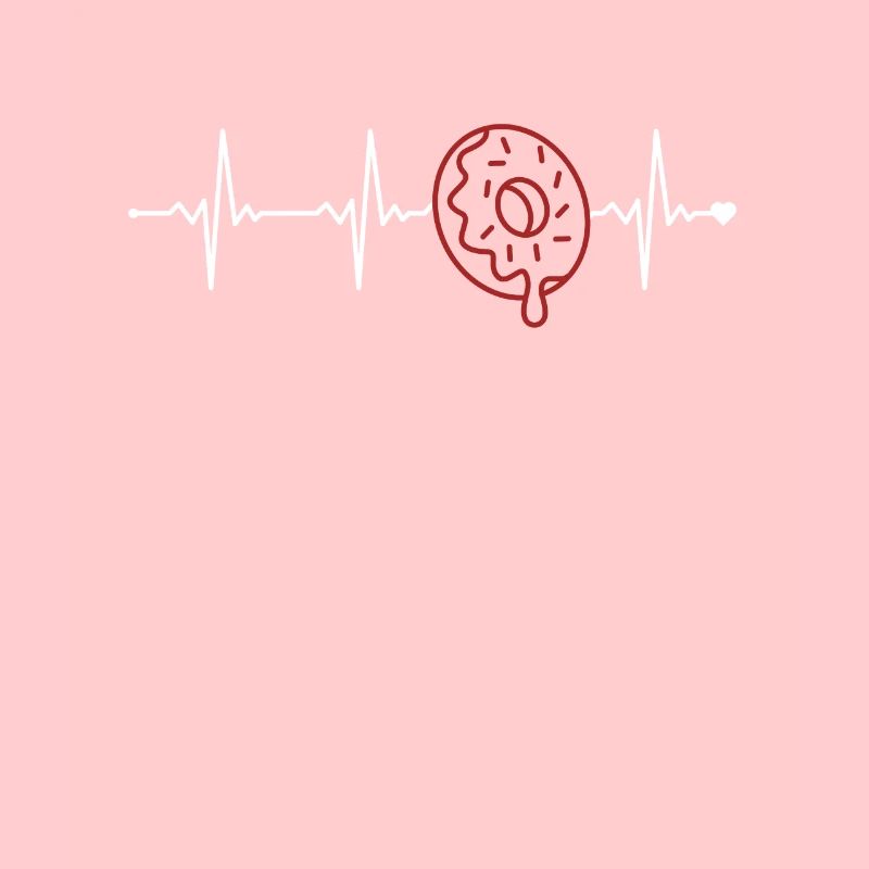 Donut Heartbeat Doughnut Maker Beignet glacé Lover