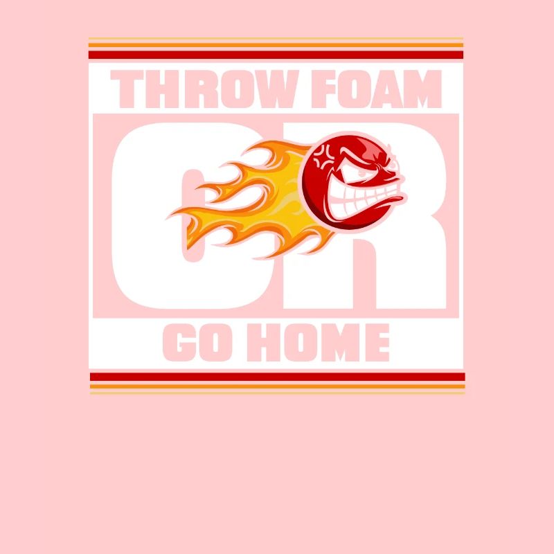 Wirf Schaum Oder Geh Nach Hause Prisonball Team Spiel Spieler