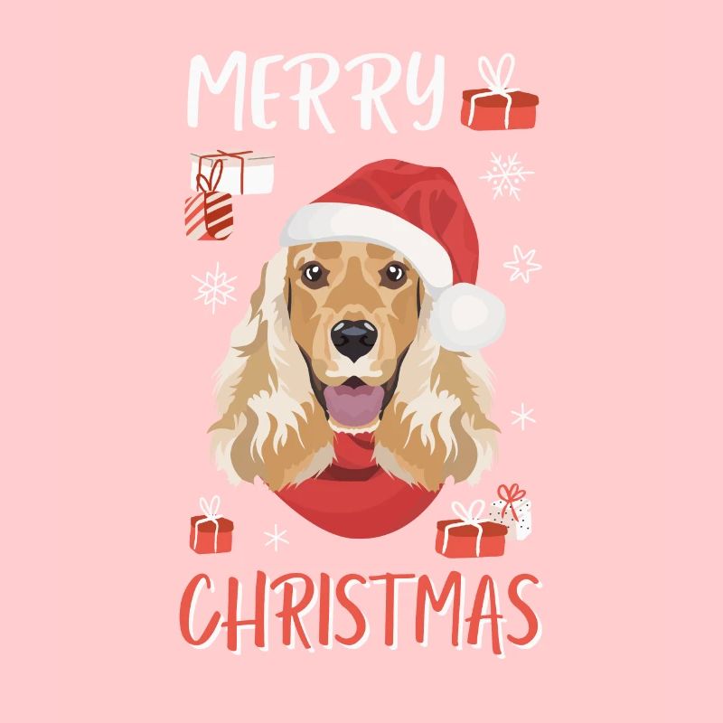 English Cocker Spaniel Weihnachten