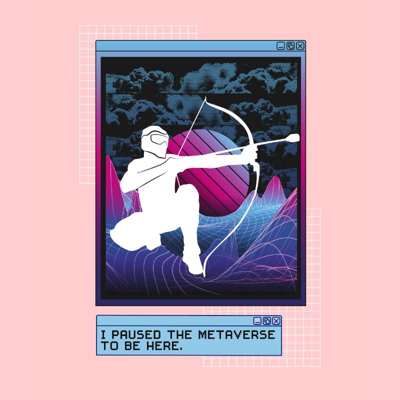 Vaporwave Metaverse Arrowtag