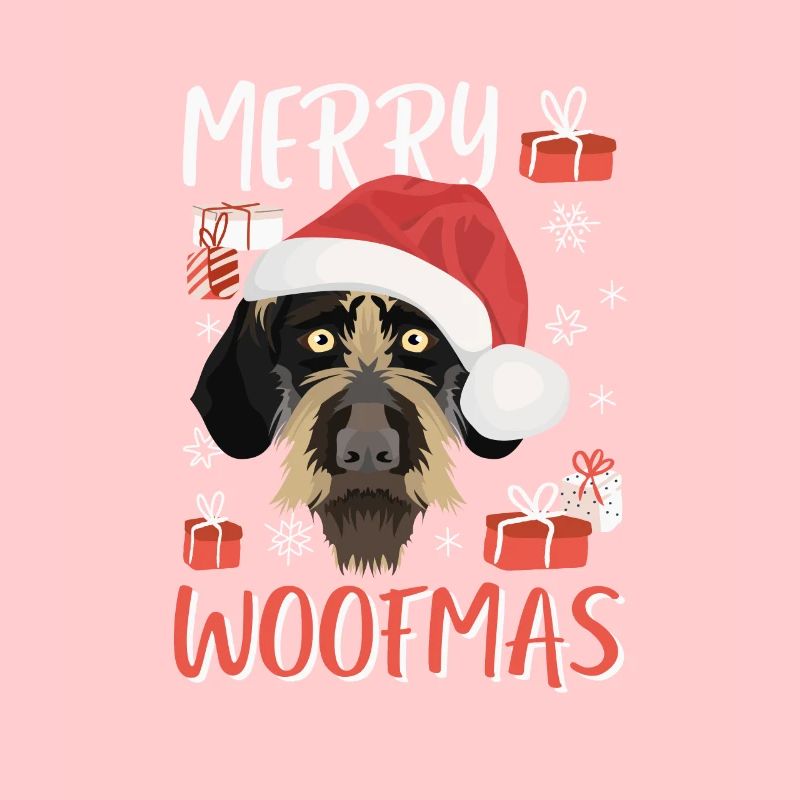 Deutsch Drahthaar Frohe Weihnachten