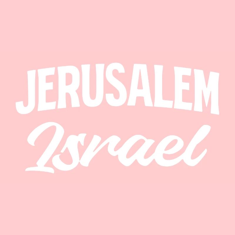 Jerusalem Israel Script Stil