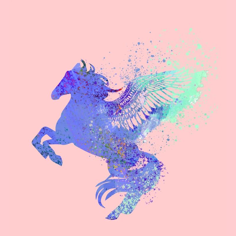 fliegendes pferd,pferd mit flügel,pferd,graffiti