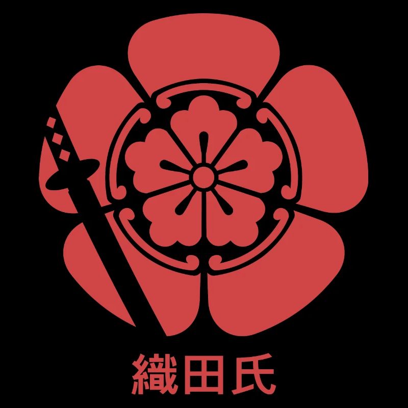Samurai Oda Clan crest en rouge