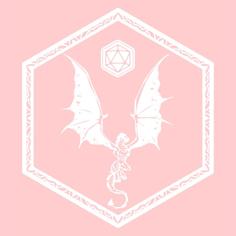 Hexagon Design Dragon dice