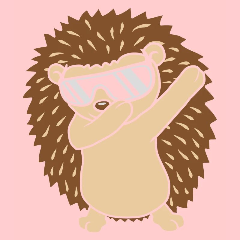 Cooler lustiger dabbing Igel