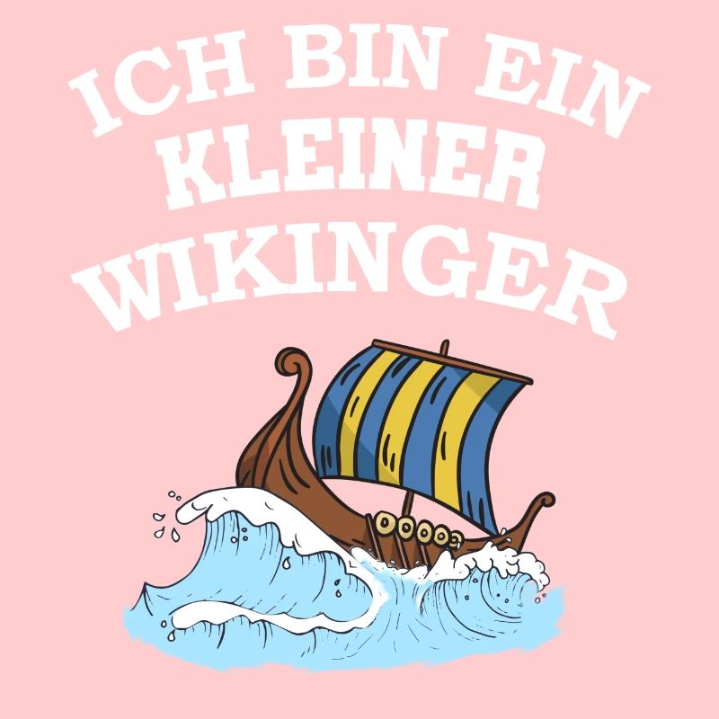 Ich bin ein kleiner Wikinger Boot mit Wellen