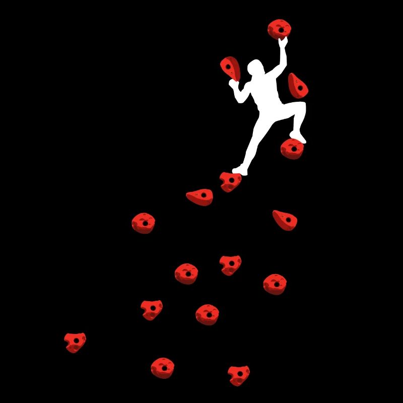 Bouldern Klettern Rote Boulder Griffe Herren Mann