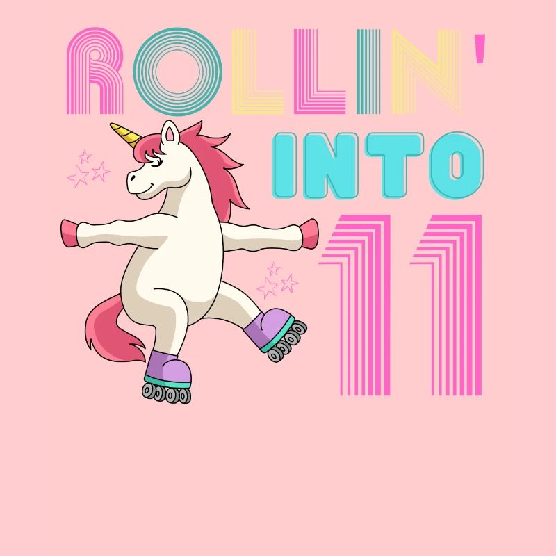 Rollen in 11 - Roller Scate Einhorn