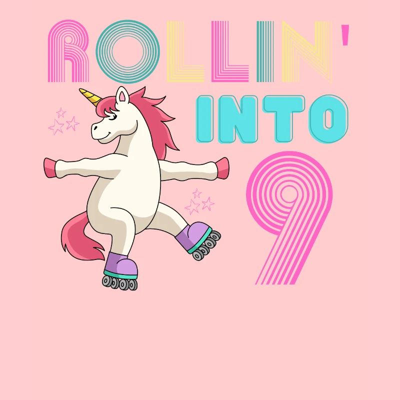 Rollen in 9 - Roller Scate Einhorn