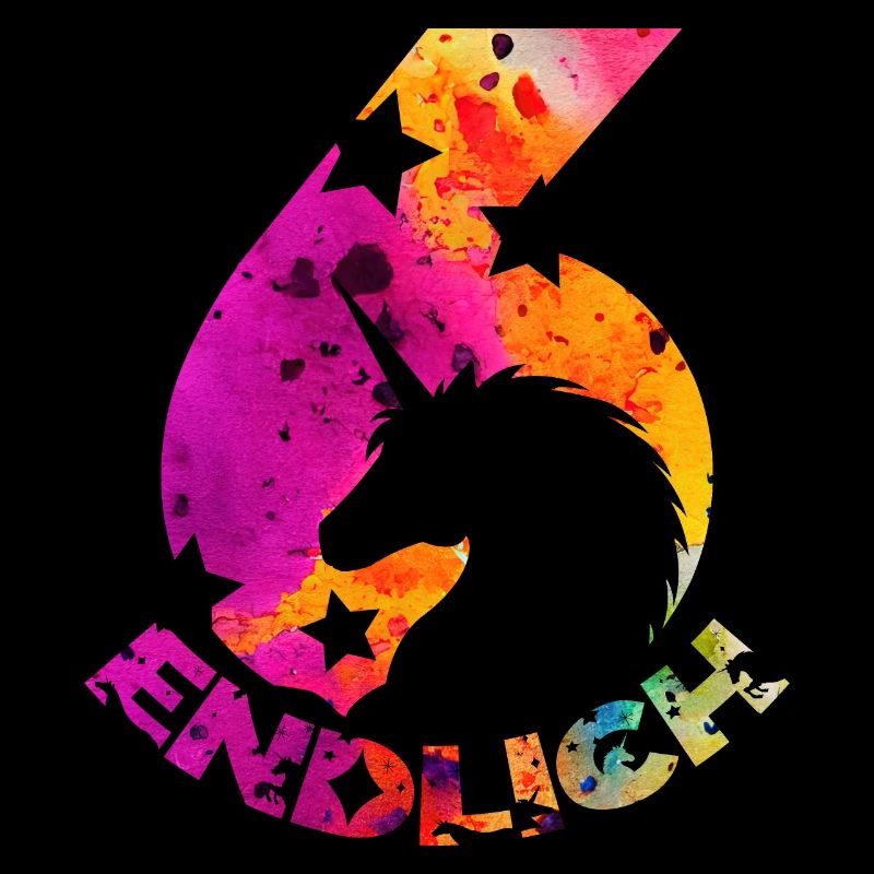 ENDLICH 6 EINHORN 6. GEBURTSTAG