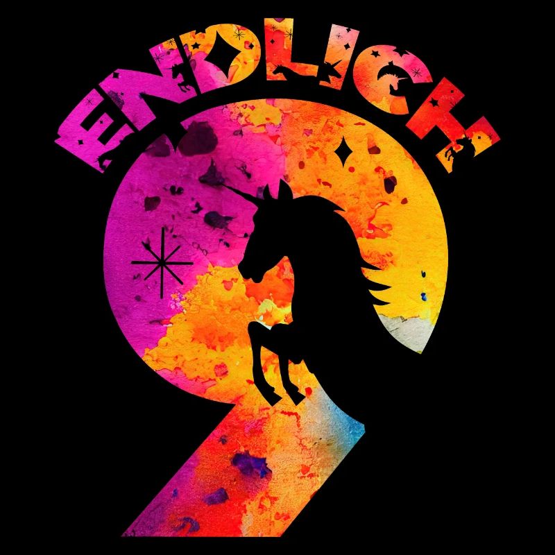 ENDLICH 9 EINHORN 9. GEBURTSTAG