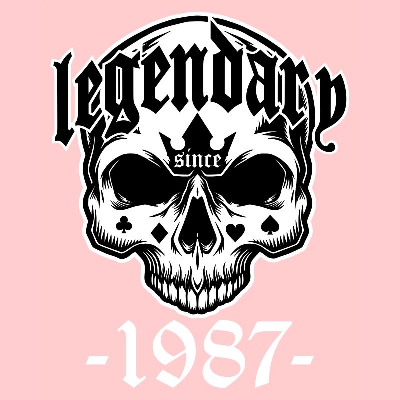Legendary since 1987 - Skull | Colors can be changed