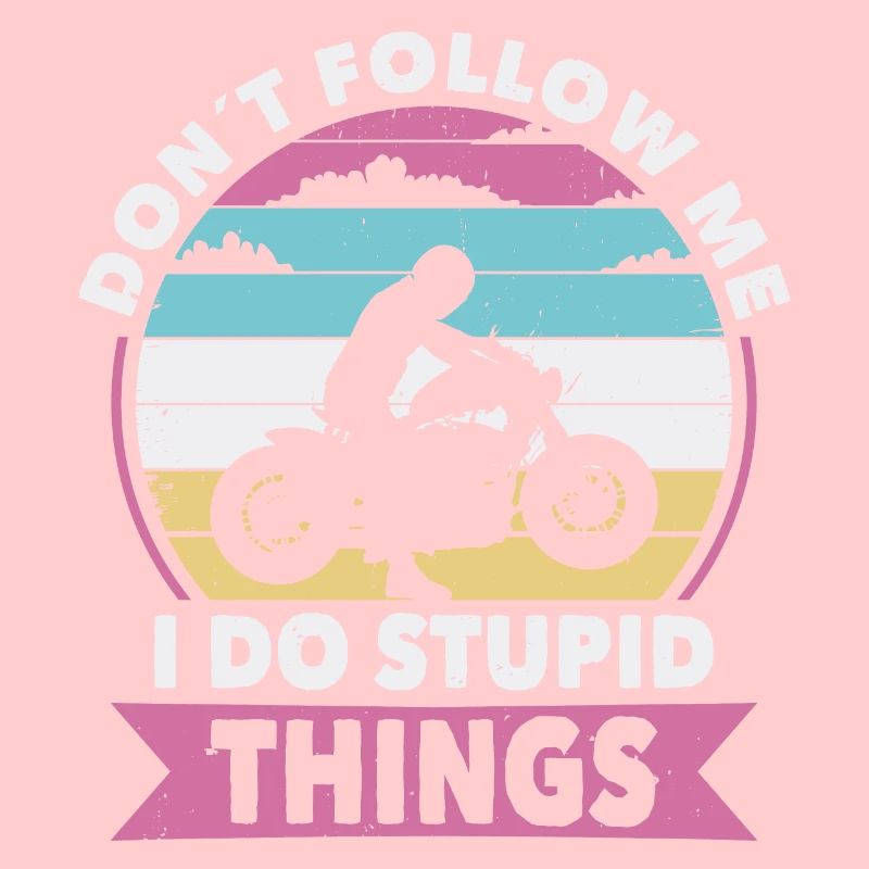 Nicht folgen Bikerin oder Biker eine Motorrad