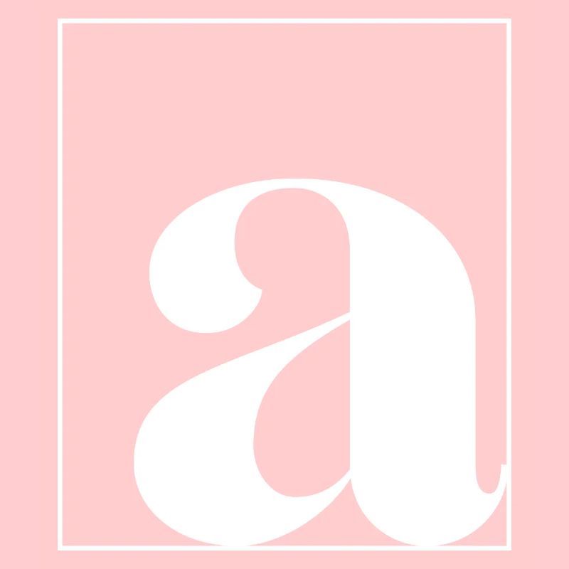 Letter alphabet a