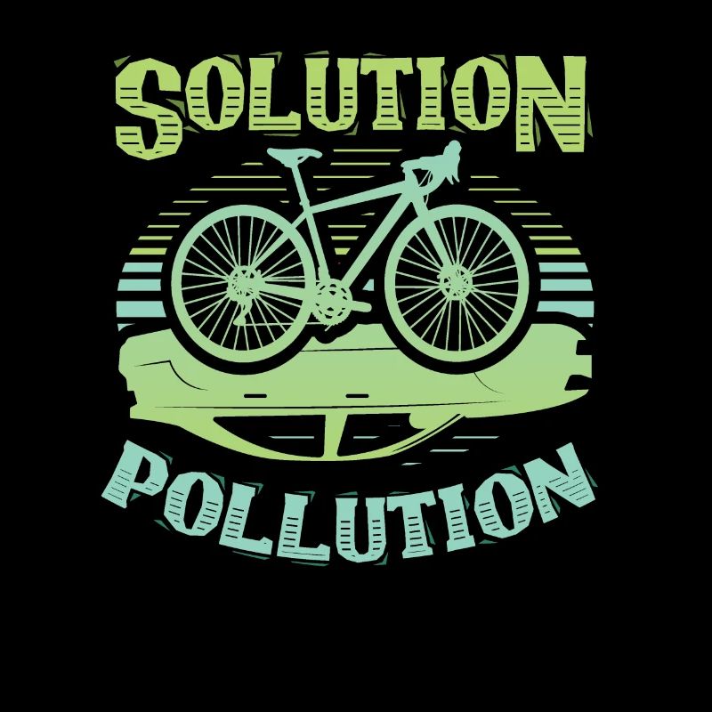 Polution Solution Umweltschutz Radfahren