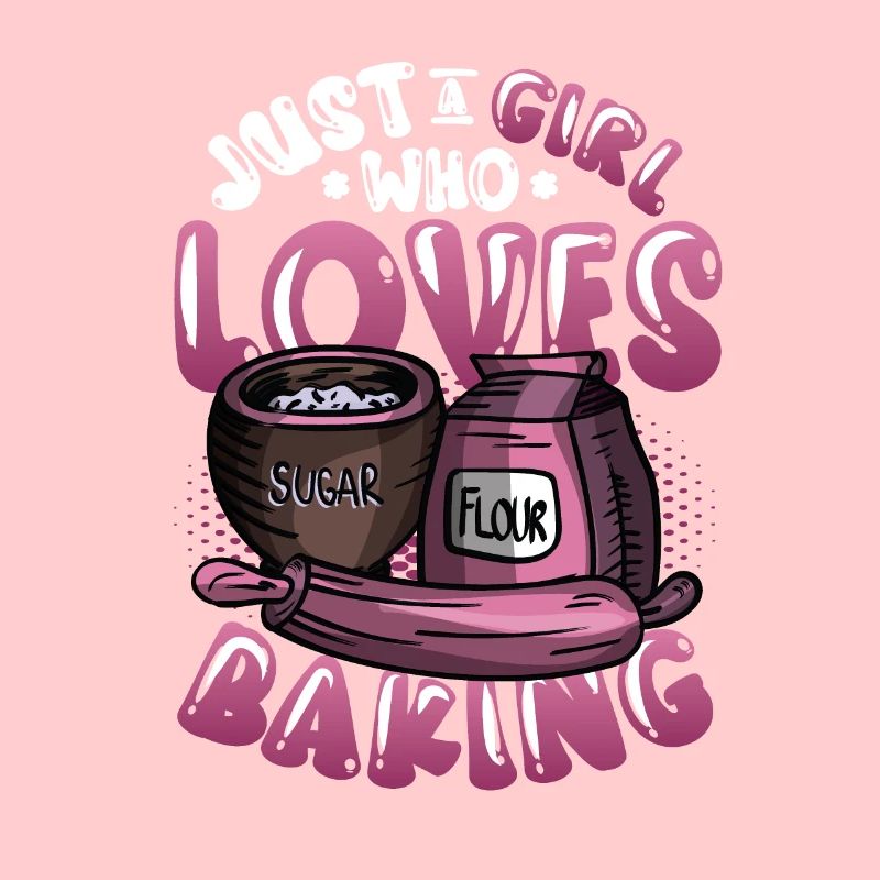 Nur ein Mädchen das backen liebt