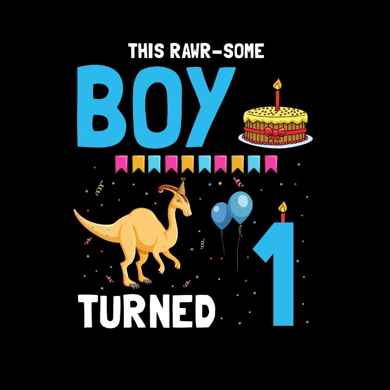 Parasaurolophus Buben Design Geburtstagsparty