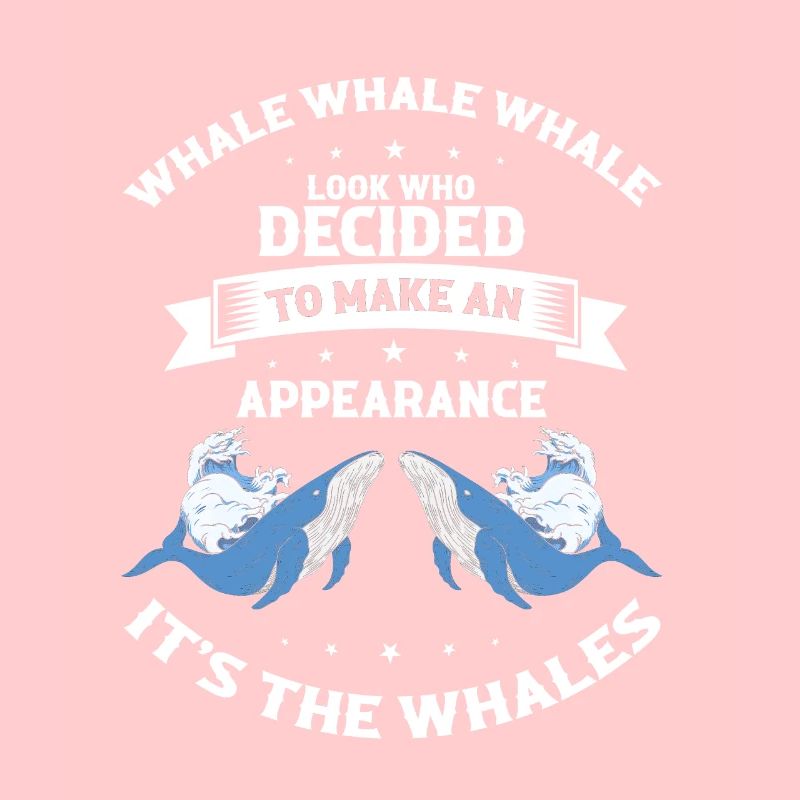 Wal-Design für Wale und Blauwale oder Belugawale