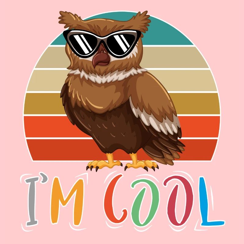 Baby Kind Sprüche Cool Eule Retro