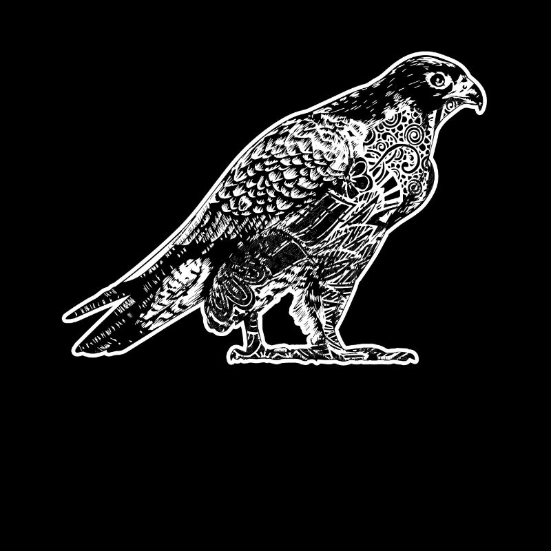 Goshawk Goshawk Blumenmuster