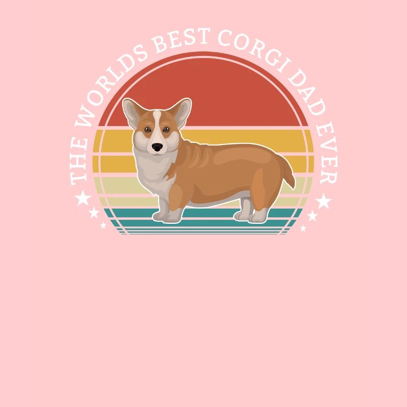 Corgi Dog Der beste Corgi Dad aller Zeiten