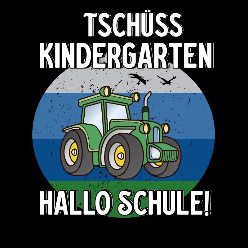 Traktor Tschüss Kindergarten Hallo Schule