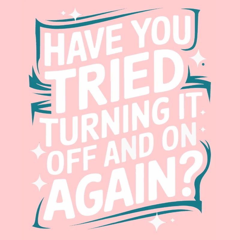 Technischer Support Computerfreak Nerd