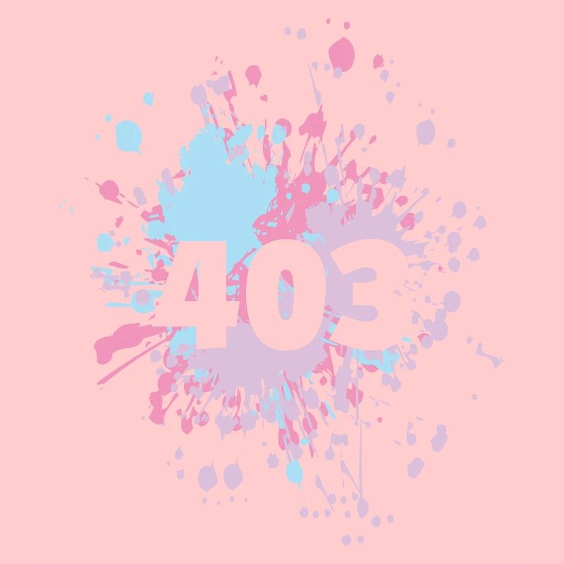 Statut Humeur Repos 403 Éclaboussure de couleur interdite