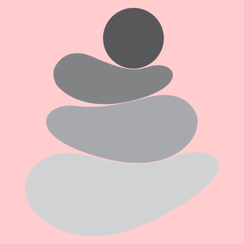 Graues Stein-/Felsen-Logo