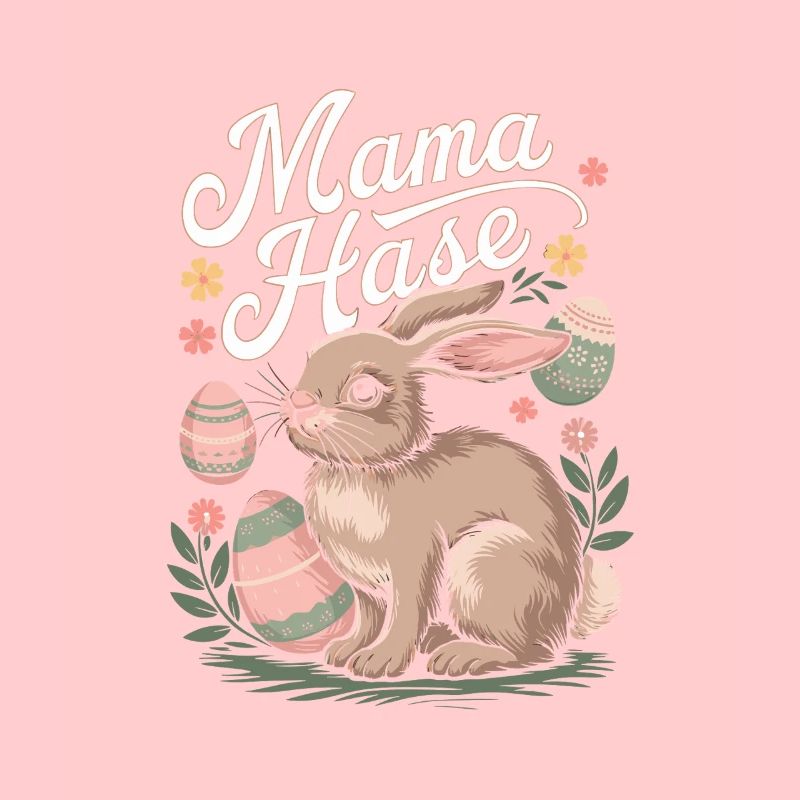 Maman Lapin Drôle Pâques