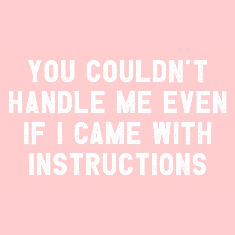 You Couldn't Handle Me If I Came With Instructions