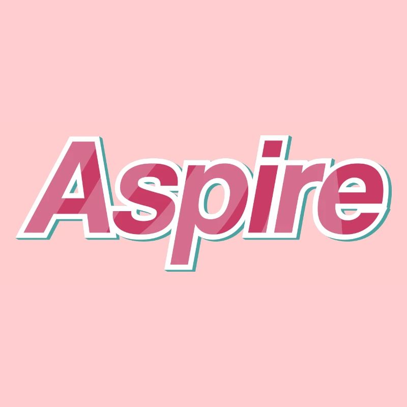 Design typographique Aspire