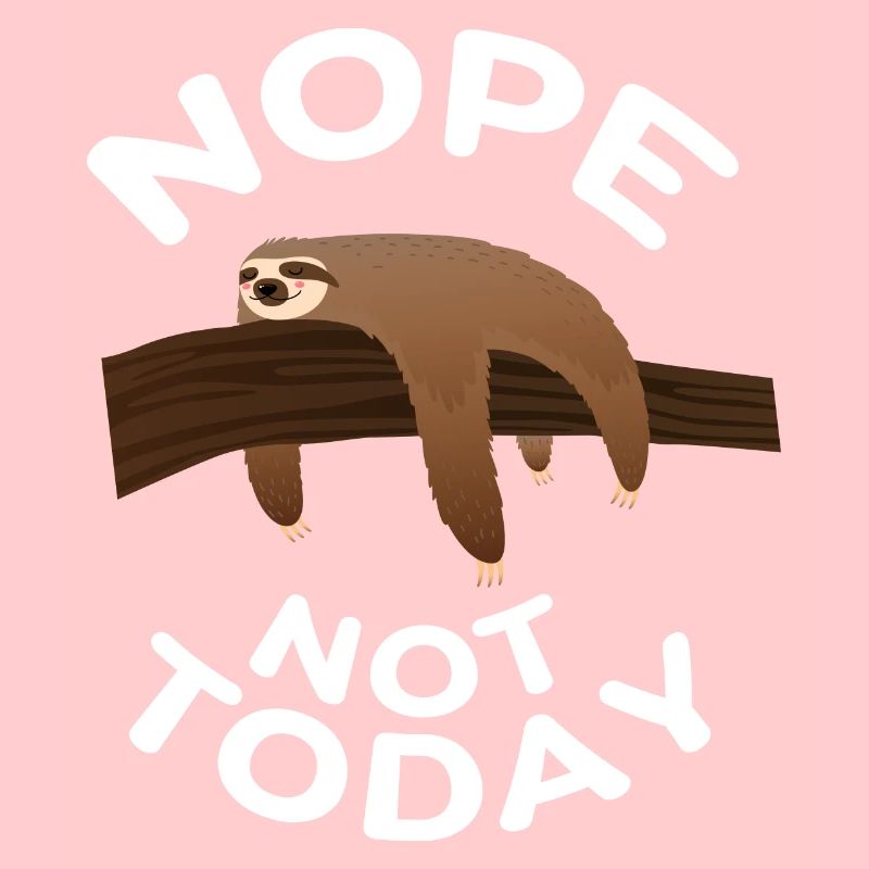 Nope Not Today - sloth
